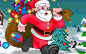 Santa Claus running